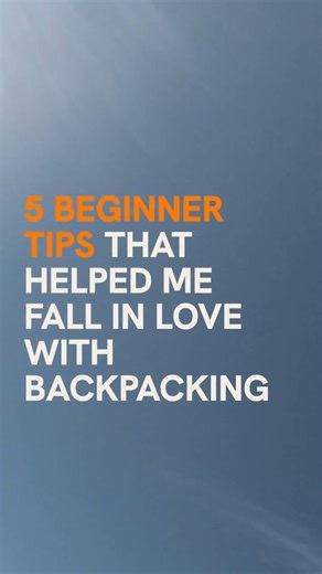 Going on a backpacking trip can be intimidating at first, but thats OK! Here are 5 simple tips that can help you fall in love with the outdoors. Read more about comfortable and minimum impact backpacking on our website. https://loom.ly/VUbyHOY | Leave No Trace
