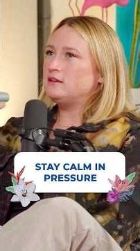 How to stay calm under pressure #gainingmomentum #focus