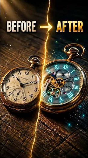 Vintage Watch Rebirth: From Rust to Future Tech 🛠️⚡️ #short