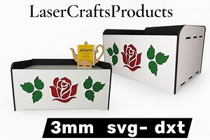 Laser Cut Tea Box File – 3mm MDF, 6 Compartments (SVG DXF Digital Download) - Etsy Canada