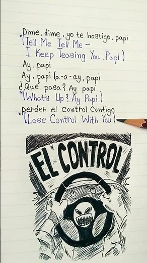 🔥 EL CONTROL (Lyrics + English Translation) #lyricstranslation #scribbeat #lyrics #art #elation