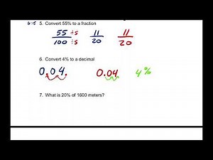 Math 7 Unit 2 Review - Percentages, Decimals, Fractions, Rates and Ratios