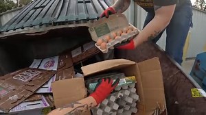 152K views · 4.5K reactions | Happy New Year!!! We started the morning checking a dumpster that we don't typically go to.. and wow am I glad we did. Those eggs are expensive and we're thankful to not have to buy them for a few weeks! #dumpsterdiving #dumpster #dumpsterdiver | Breafkast | Facebook