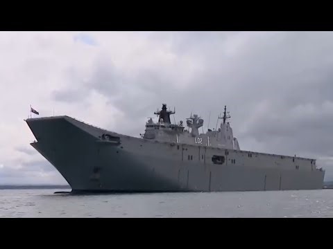 Rare glimpse at life onboard Australia's largest warship HMAS Canberra