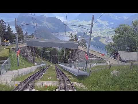 The World's Steepest Rack Railway Cab Ride - The Pilatusbahn.