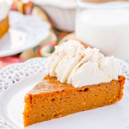 332K views · 342 reactions | This IMPOSSIBLE PUMPKIN PIE is actually the easiest pumpkin pie you’ll ever make! As it bakes, it forms a light crust on its own and leaves behind a dense, but soft pumpkin filling. Top it with whipped cream and it’s the perfect fall dessert! FULL RECIPE HERE: https://www.sugarandsoul.co/impossible-pumpkin-pie-recipe/ | Sugar & Soul | Facebook