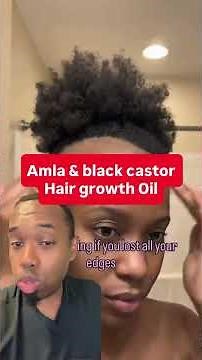 Amla & Black Castor Hair Growth Oil Recipe #hairtutorial #hairtransformation #hairgrowth #fyp