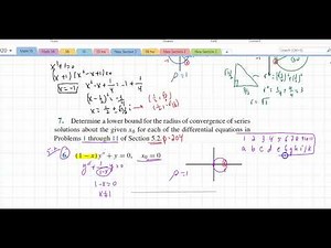 Math 55 Section 5.3(2) Series Solutions Near an Ordinary Point, Part I