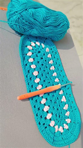 Crochet WIP table runner #crochetprojects