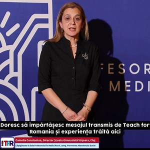⌛️Mai sunt doar două săptămâni de înscriere în programul Teach for Romania de anul acesta! 📚Profesorii premiați pentru excelență din comunitățile rurale susțin activitatea noastră și subliniază cât de important e să fim din ce în ce mai numeroși cei care lucrăm pentru elevii din medii vulnerabile! Fie că ești debutant, dascăl cu experiență sau profesionist din alt domeniu, dacă vrei să faci mai mult pentru educația din România, intră în Teach! Cu siguranță va fi o decizie care va schimba vieți,