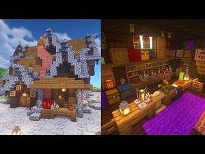 Minecraft:: How to Make a Potion Shop + Interior (Survival)