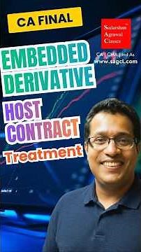 Embedded Derivatives Made Simple | Ind AS 109 Revision | When to Separate | FVTPL Shortcut Rule