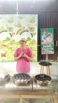 #How to use a heat diffuser #Uncle Tu teaches how to make Khanom Krok (Thai coconut pancake)