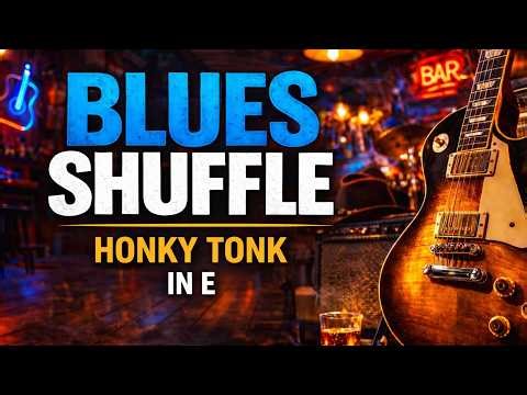 Blues Shuffle Backing Track in E | Honky Tonk Shuffle | Guitar Jam Track