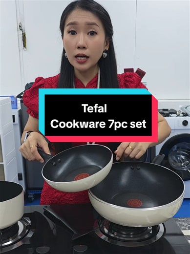 Tefal Cookware 7pc set #akak_e #lifestyle #tiktokshopmallmy #tefal #cookware