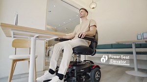 Merits P312 FWD/RWD Dual Base TurnAbout Powerchair with Elevated Power Seat