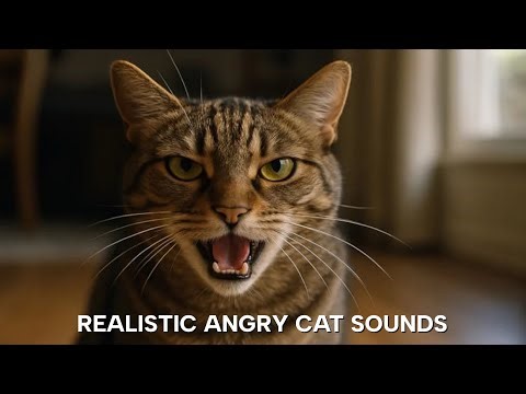 Angry Cat Sounds To Attract Cats. Realistic Cat Sound