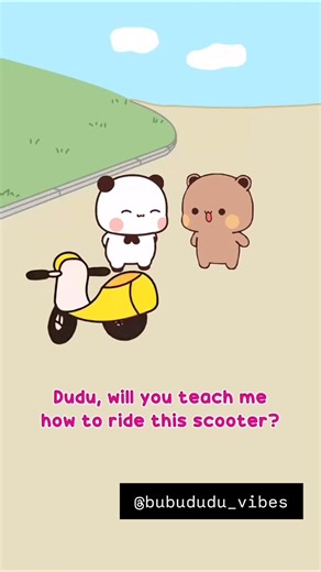 Bubu_dudu | Dudu teaching bubu bike ride #bubududu #bubududuforever #fypシ❤️💞❤️ #fypシ #follow #puffyprints #poppyhive | Instagram