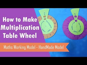 Maths project multiplication wheel | How to make Multiplication Table Wheel | Maths easy projects