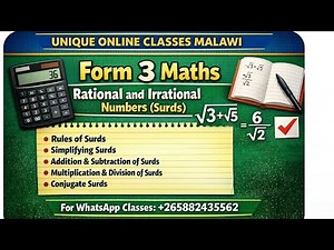 Form 3 Maths - Rational and Irrational Numbers v.2.0 (Part I)