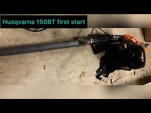 Starting your Husqvarna 150BT Backpack Leaf Blower, A personal "How To"
