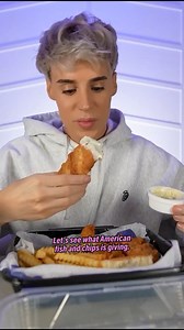 114K views · 1.1K reactions | Let's See What American Fish And Chips Is About #reels #foodreview #fastfood #food | Raphael Gomes | Facebook