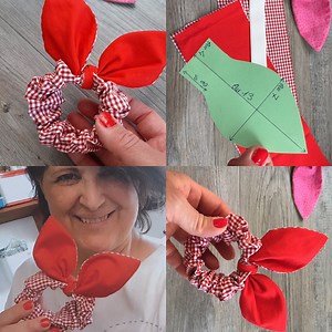 Buongiorno e buon lunedì !!! Oggi Maria Mancini ci insegna a realizzare un bellissimo elastico per capelli coniglietto per grandi e piccine. I famosissimi scrunchies. Il cartamodello lo trovi nei commenti. Ecco le misure: Una striscia di cotone a quadrucci rossa cm5 x cm50 cm 19 di elastico piatto da cm2 Due rettangoli di tessuto uno rosso e uno a quadrucci di cm 10 x cm 15 Filo di metallo da bigiotteria Seguici anche su Instagram e YouTube www.youtube.com/c/creativemamy www.instagram.com/creati