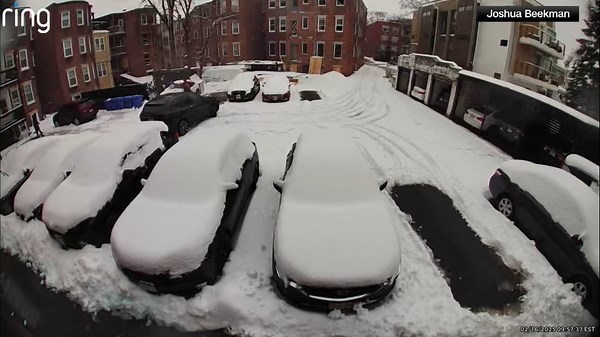 Ring camera captures building collapse in Brookline