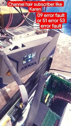 solar inverter 09 error 53 fault 51 fault #t #viralsolar #solar #repairing