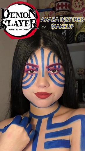 AKAZA Inspired Makeup | Anime Demon Slayer Makeup Tutorial