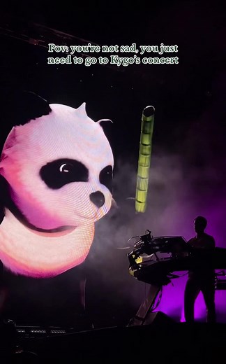 You are not sad, you just need to go to Kygo’s concert 🌸 #denver #kygo #concert #panda #kygoworldtour