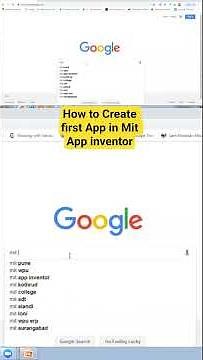 How to create first android App in MIT App Inventor 2 #appdevelopment #mitappinventor