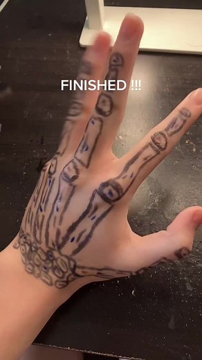 Skeleton Hand Drawing Tutorial