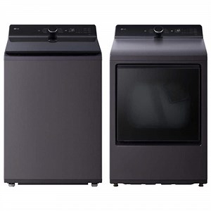 LG 5.3 cu. ft. Matte Black Top Load Washer with Agitator and 7.3 cu. ft. Dryer Set - The Home Depot