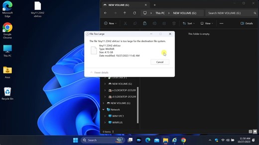 How to Fix 'File too large for destination file system' Error when Copy file to USB Drive