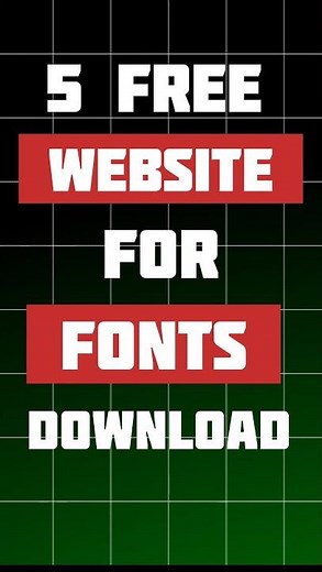 5 Free Website For Fonts Download #fonts #graphicdesigner #typography #logodesigner #designer #viral