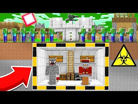 ZOMBIE APOCALYPSE VS OP BASE IN MINECRAFT!