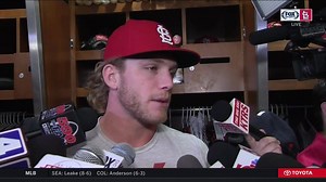 Jedd Gyorko and Harrison Bader react to the firing of Mike Matheny. St. Louis Cardinals | FanDuel Sports Network Midwest