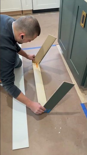 Installing a Cabinet Toe Kick #shorts