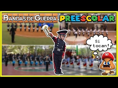 Las MEJORES Bandas de Guerra de PREESCOLAR | Niños Banderos