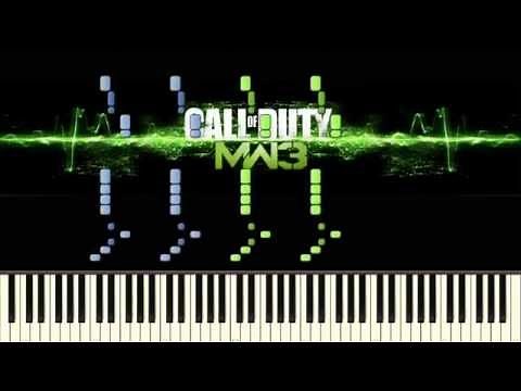 Call of Duty MW3 - Theme - Piano tutorial (Synthesia)