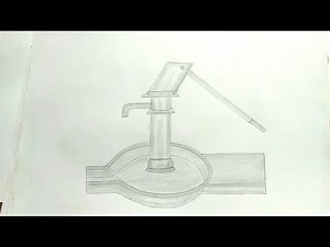 How to draw a Handpump ( Nal ) 💧Draw Water Handpump step by step💧 short trick#drawing #handpump#nal