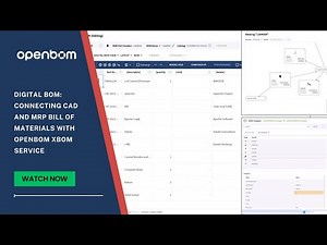 Digital BOM: Connecting CAD and MRP Bill of Materials with OpenBOM xBOM Service