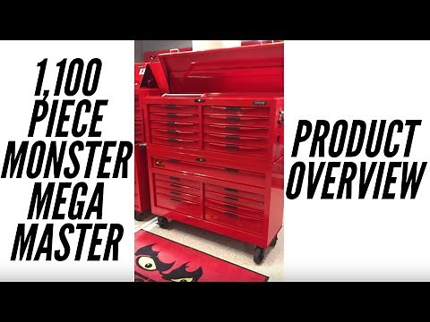 Teng Tools TCMONSTER02 1,100 Piece Monster Mega Master Tool Kit (Product Overview)