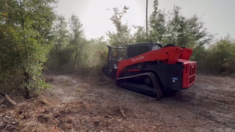 My huge pole barn kit arrived and it was too heavy for my tractor