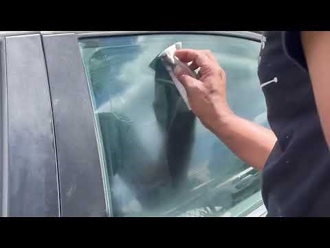 How to remove clear coat overspray from windows