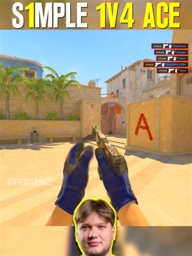 s1mple's Incredible 1v4 ACE Clutch Against donk