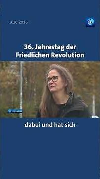 Wiedervereinigung: 36. Jahrestag der Friedlichen Revolution #tagesschau #nachrichten #wende #ddr