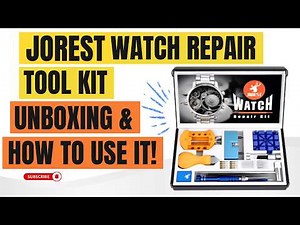 How to Use the Basic Watchmaker's Tools Tutorial | Jorest Watch Repair Tool Kit Review