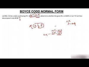 BCNF in Normalization
